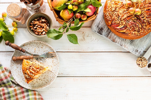 homemade meal overhead